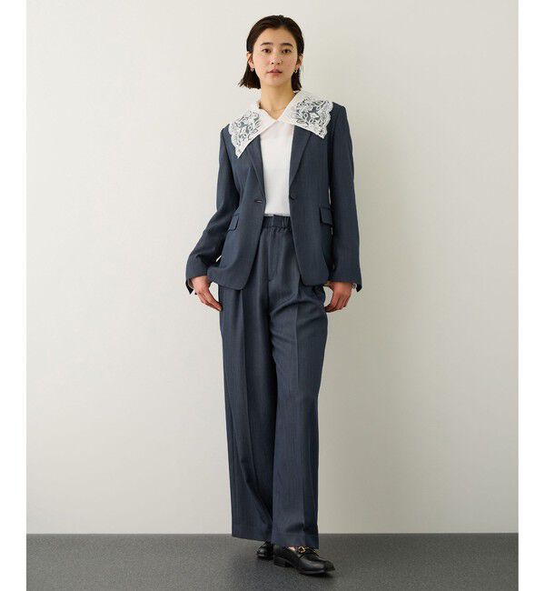 ROPE「イージータックワイドパンツ/イージーケア・セットアップ対応」|チノ|