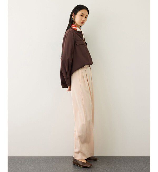 ROPE「イージータックワイドパンツ/イージーケア・セットアップ対応」|チノ|