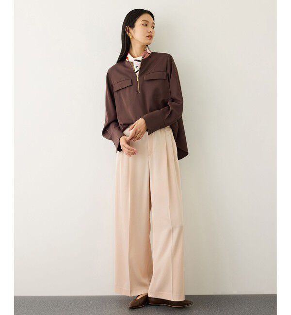 ROPE「イージータックワイドパンツ/イージーケア・セットアップ対応」|チノ|