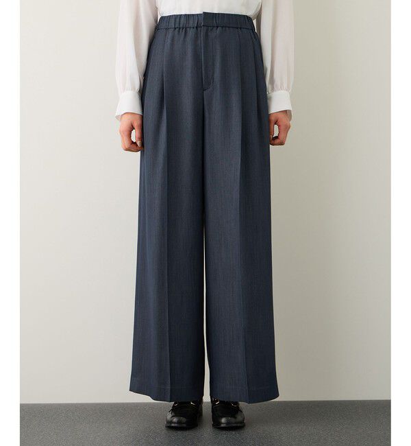 ROPE「イージータックワイドパンツ/イージーケア・セットアップ対応」|チノ|