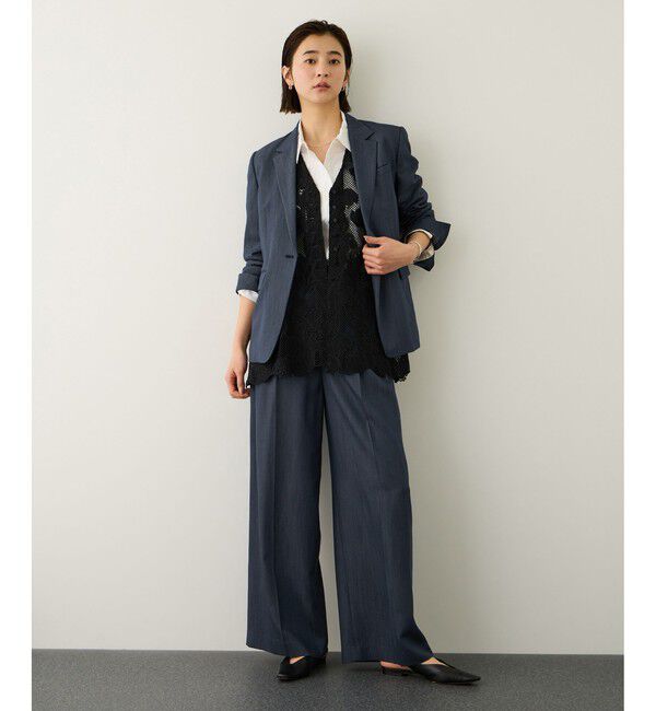 ROPE「イージータックワイドパンツ/イージーケア・セットアップ対応」|チノ|