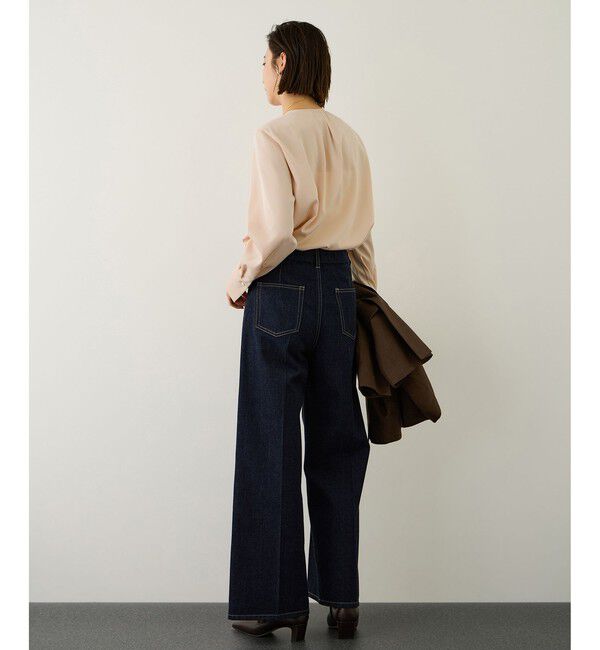 ROPE「フロントジップブラウス/イージーケア・セットアップ対応」|シャツ・ブラウス|