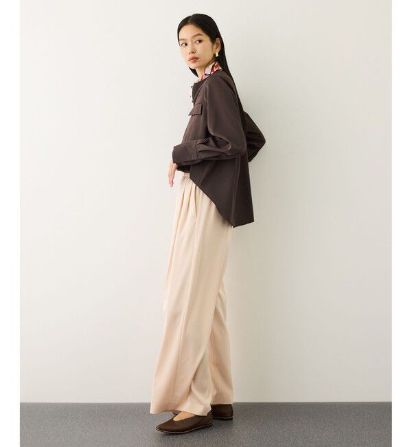 ROPE「フロントジップブラウス/イージーケア・セットアップ対応」|シャツ・ブラウス|