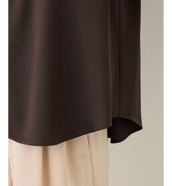 ROPE「フロントジップブラウス/イージーケア・セットアップ対応」|シャツ・ブラウス|