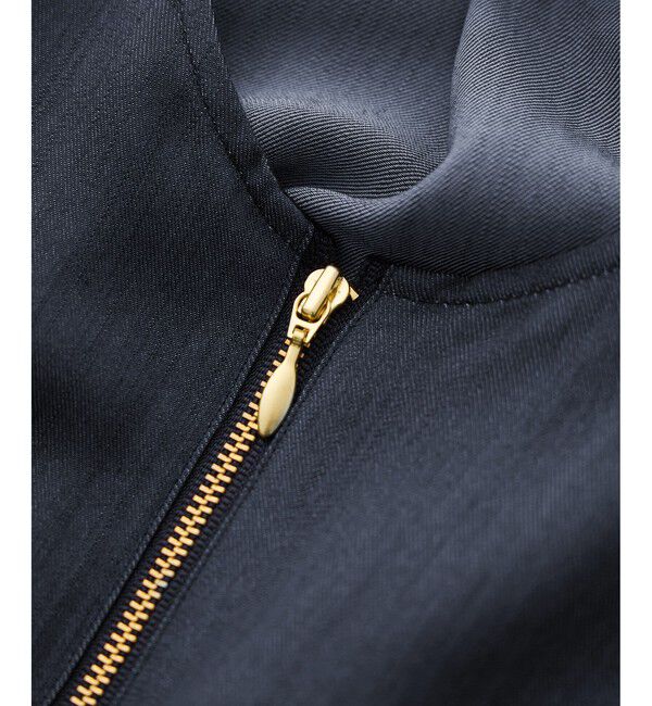 ROPE「フロントジップブラウス/イージーケア・セットアップ対応」|シャツ・ブラウス|