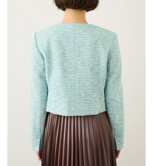 ROPE「ツイードノーカラージャケット」|ノーカラージャケット|