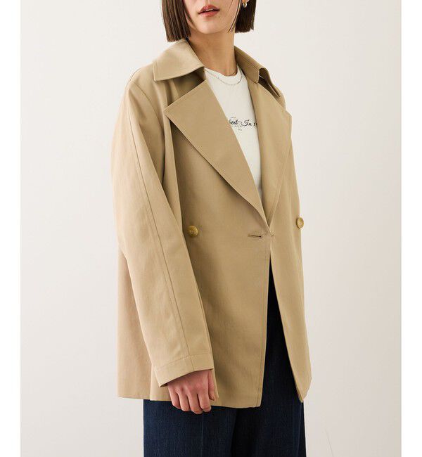 ROPE「【撥水】ライトハーフトレンチコート」|トレンチコート|