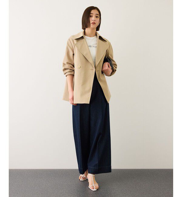 ROPE「【撥水】ライトハーフトレンチコート」|トレンチコート|