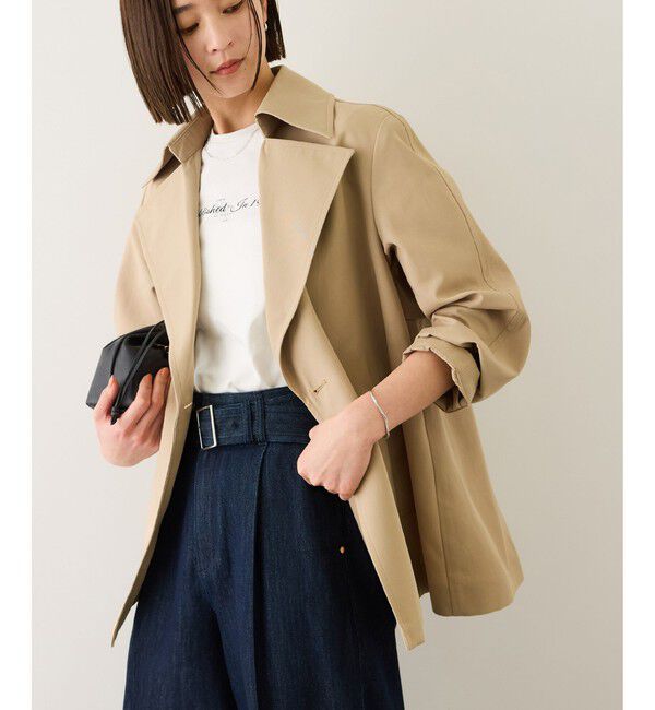 ROPE「【撥水】ライトハーフトレンチコート」|トレンチコート|