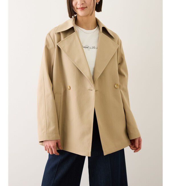 ROPE「【撥水】ライトハーフトレンチコート」|トレンチコート|