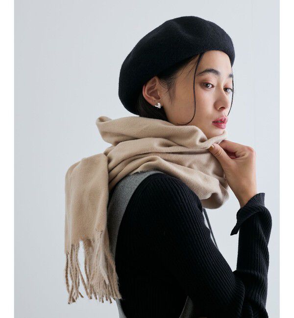 VIS「【リサイクルポリ】なめらかタッチ無地マフラー」|マフラー|