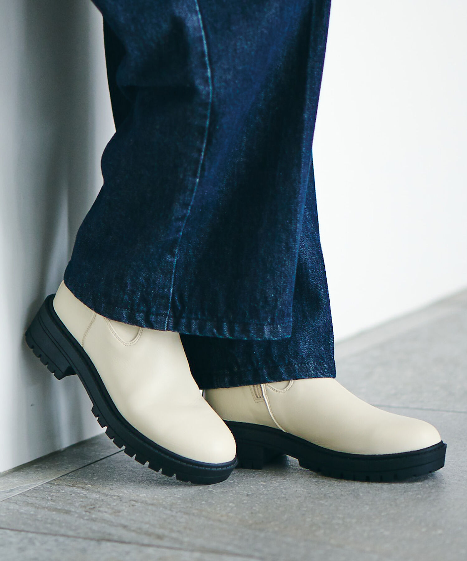 Juze「リサイクルレザータンクソールストレッチブーツ」|その他|