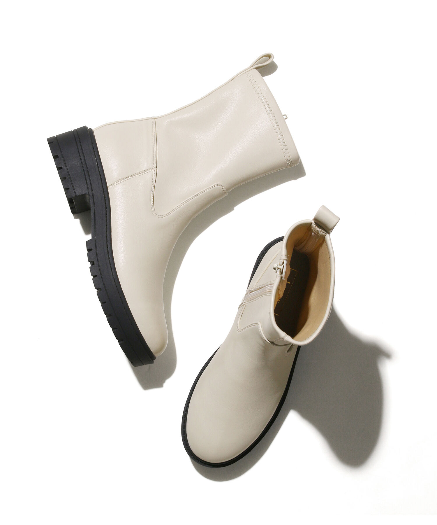 Juze「リサイクルレザータンクソールストレッチブーツ」|その他|