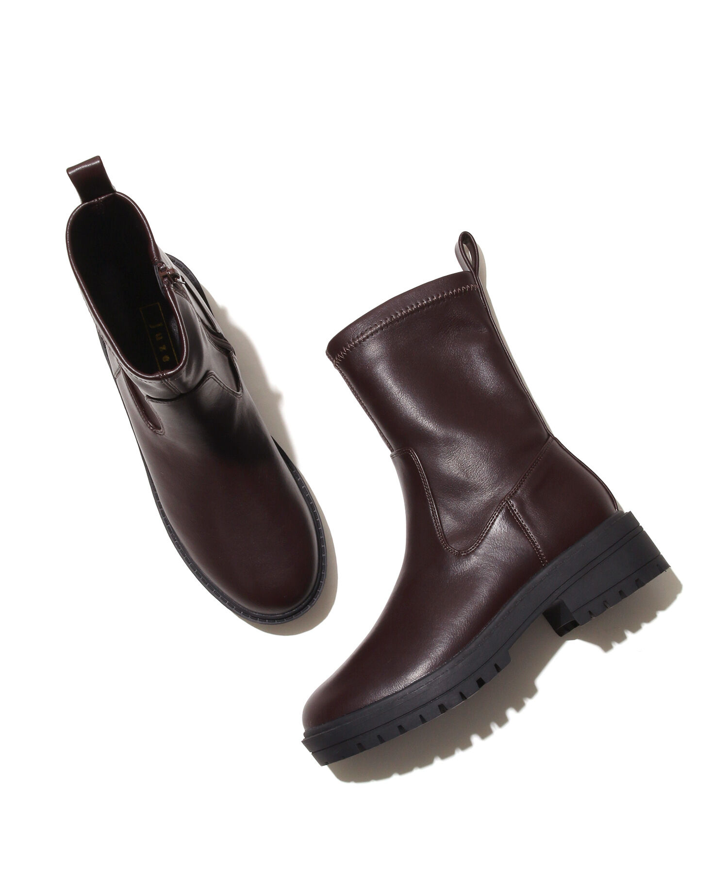 Juze「リサイクルレザータンクソールストレッチブーツ」|その他|