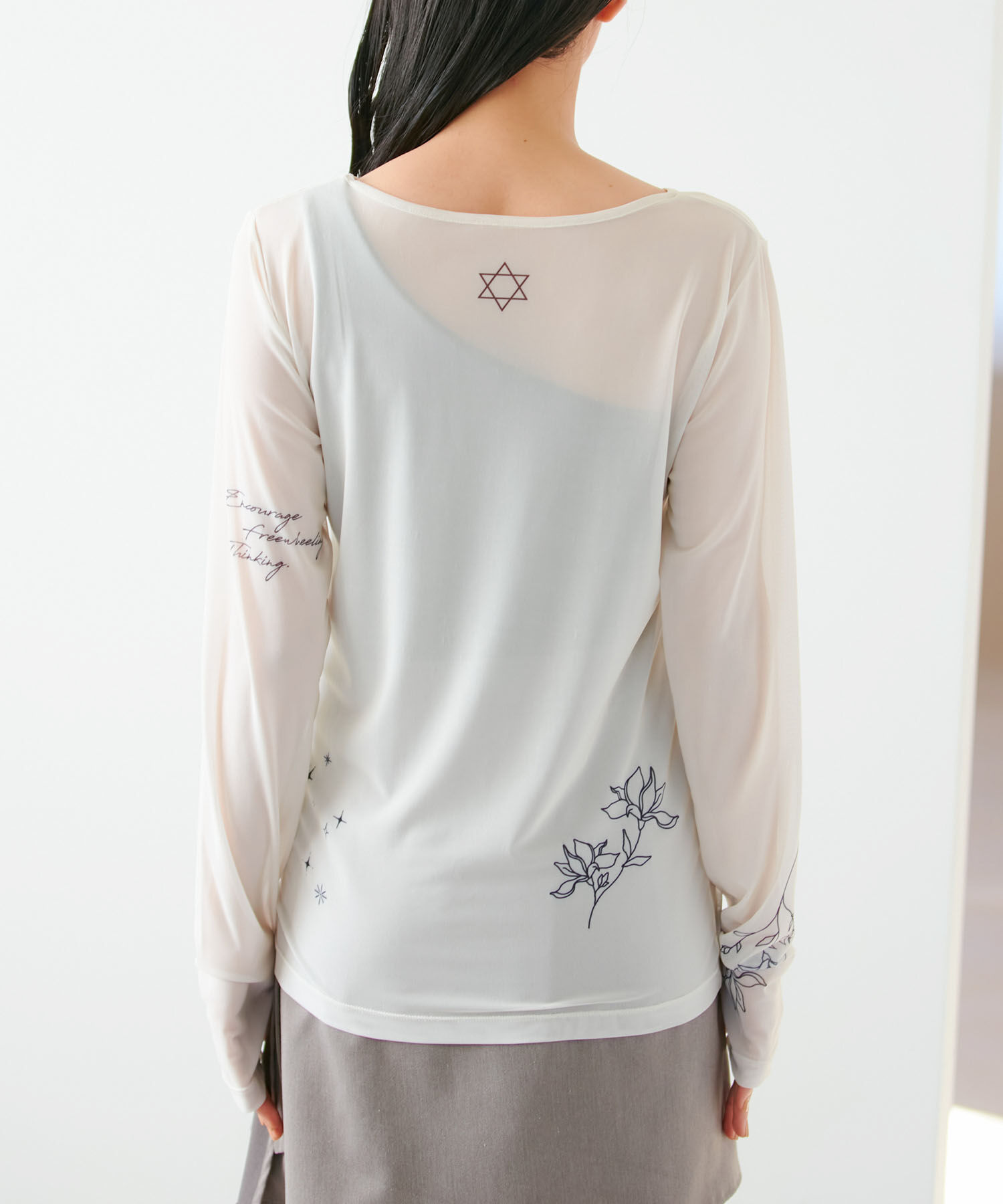 VIS「【洗える】シアータトゥートップス」|Tシャツ・カットソー|