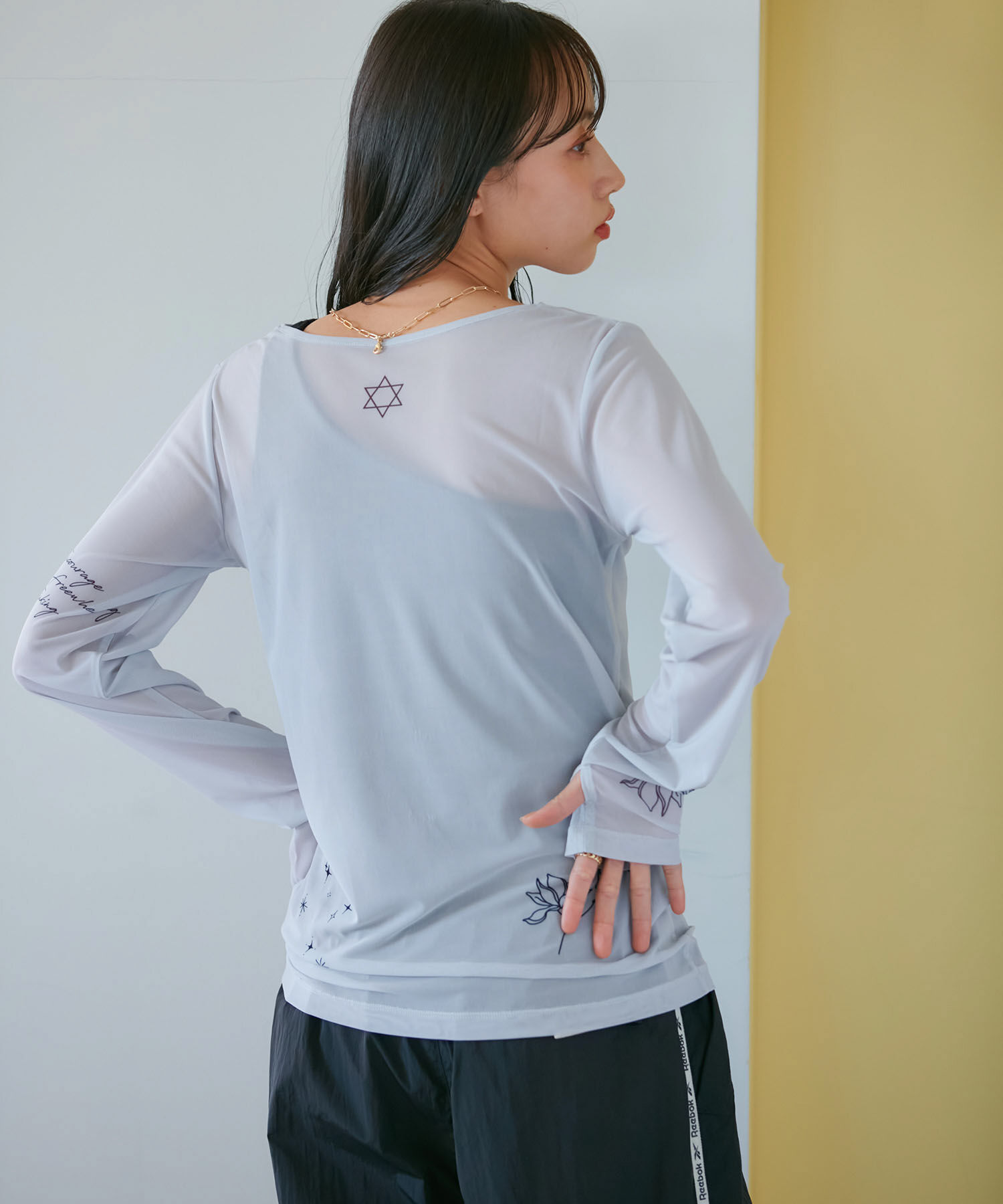 VIS「【洗える】シアータトゥートップス」|Tシャツ・カットソー|