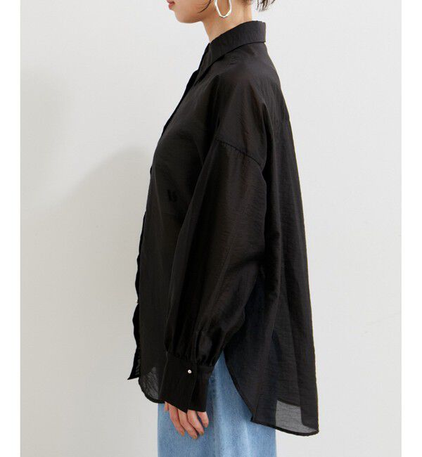 VIS「メタル釦シンプルシアーシャツ」|シャツ・ブラウス|