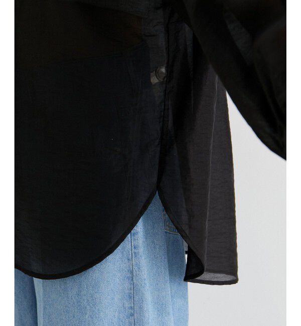 VIS「メタル釦シンプルシアーシャツ」|シャツ・ブラウス|