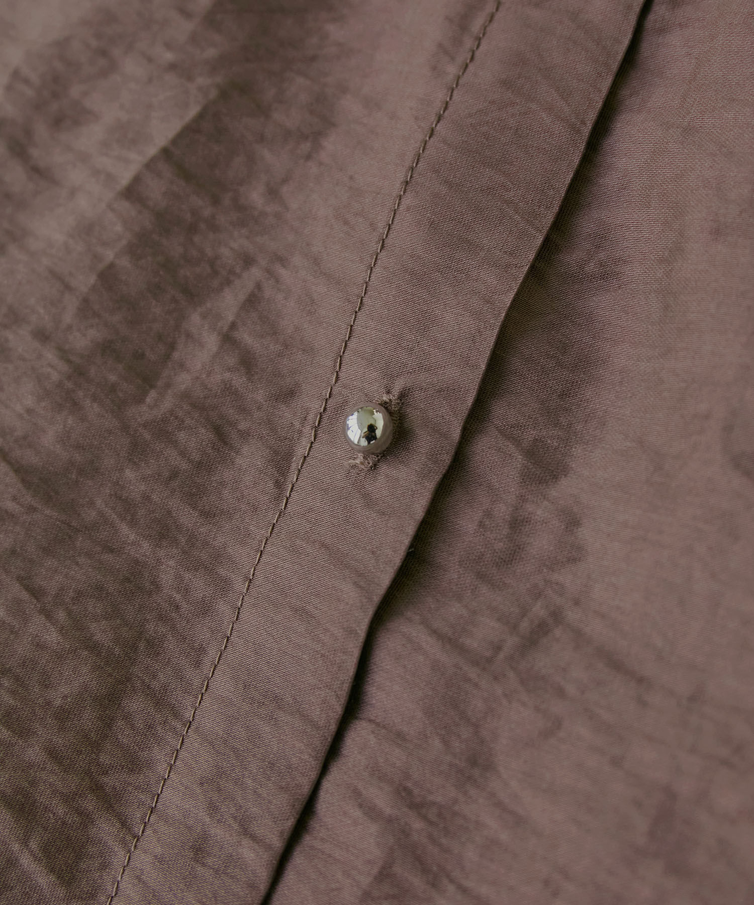 VIS「メタル釦シンプルシアーシャツ」|シャツ・ブラウス|