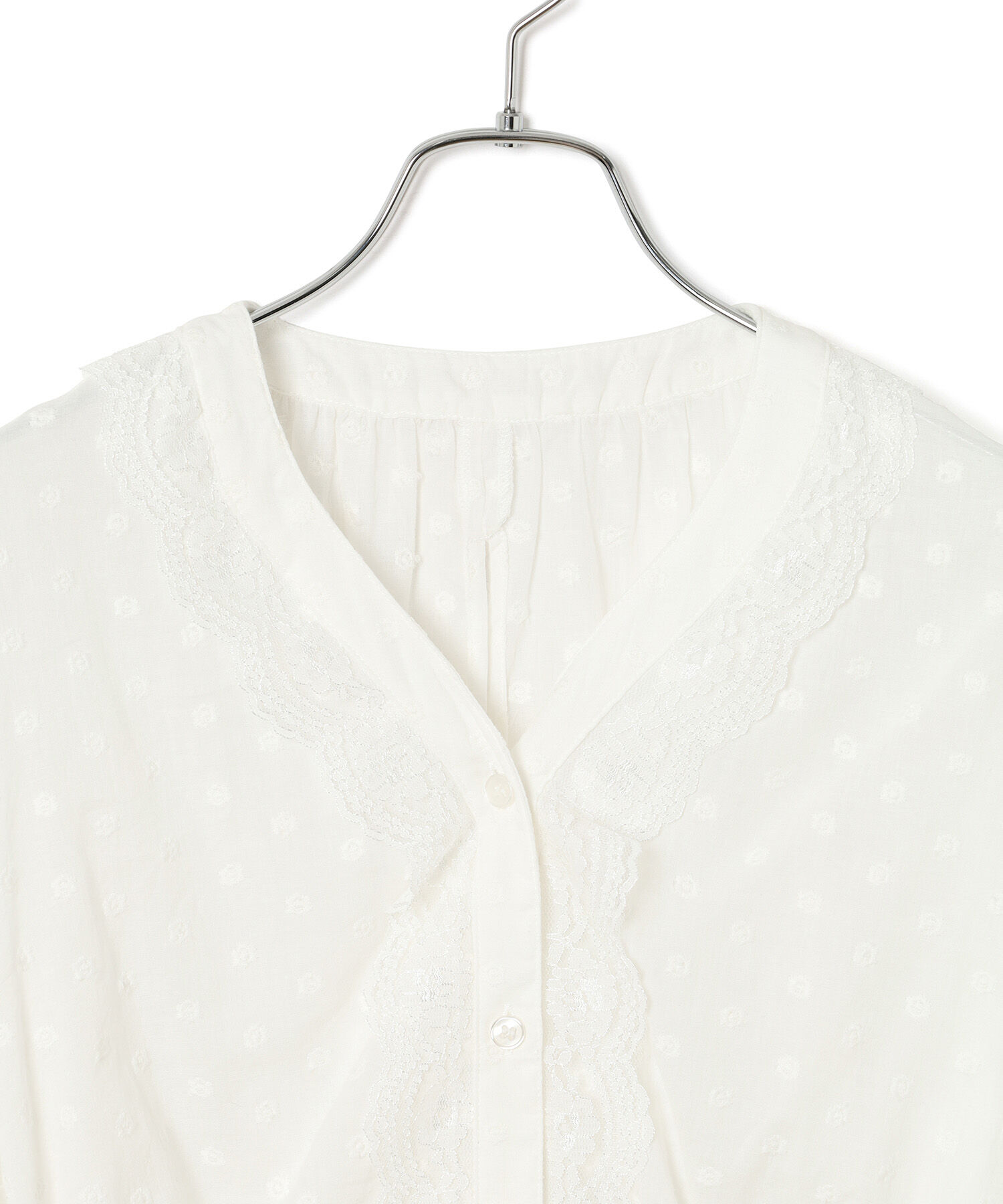 VIS「ドビーフラワーブラウス」|シャツ・ブラウス|