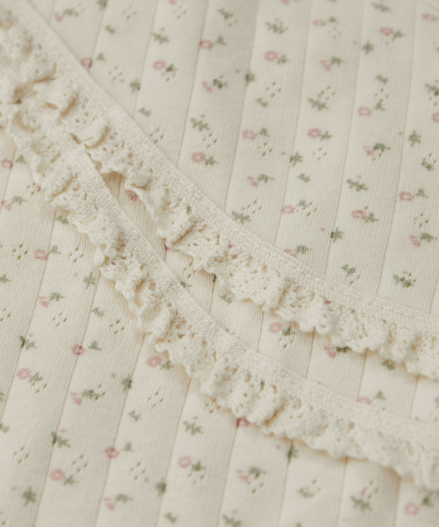 VIS「【洗える】パターンメッシュフリルキャミソール」|キャミソール|