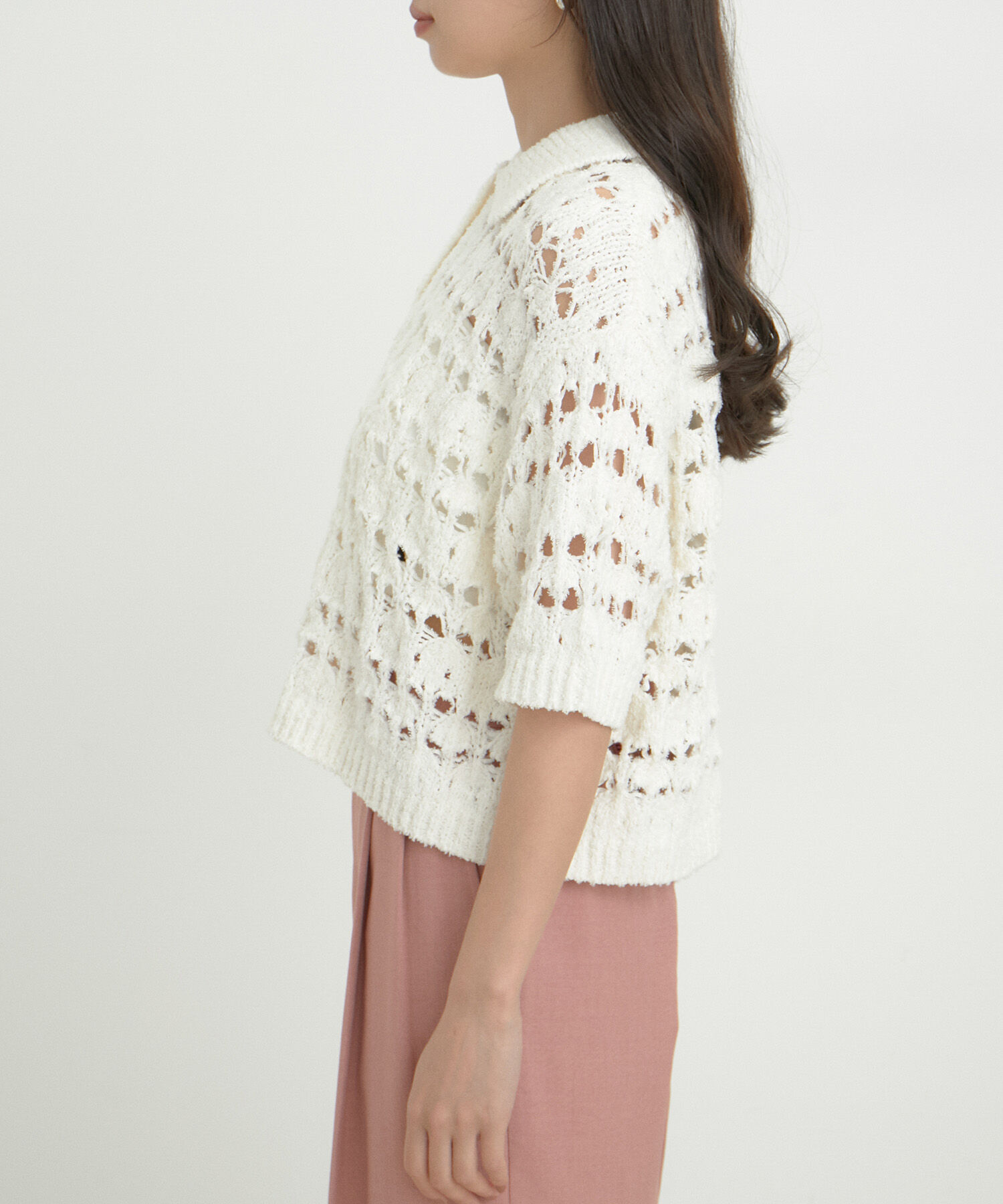 VIS「ファンシーヤーンニットポロ」|その他|