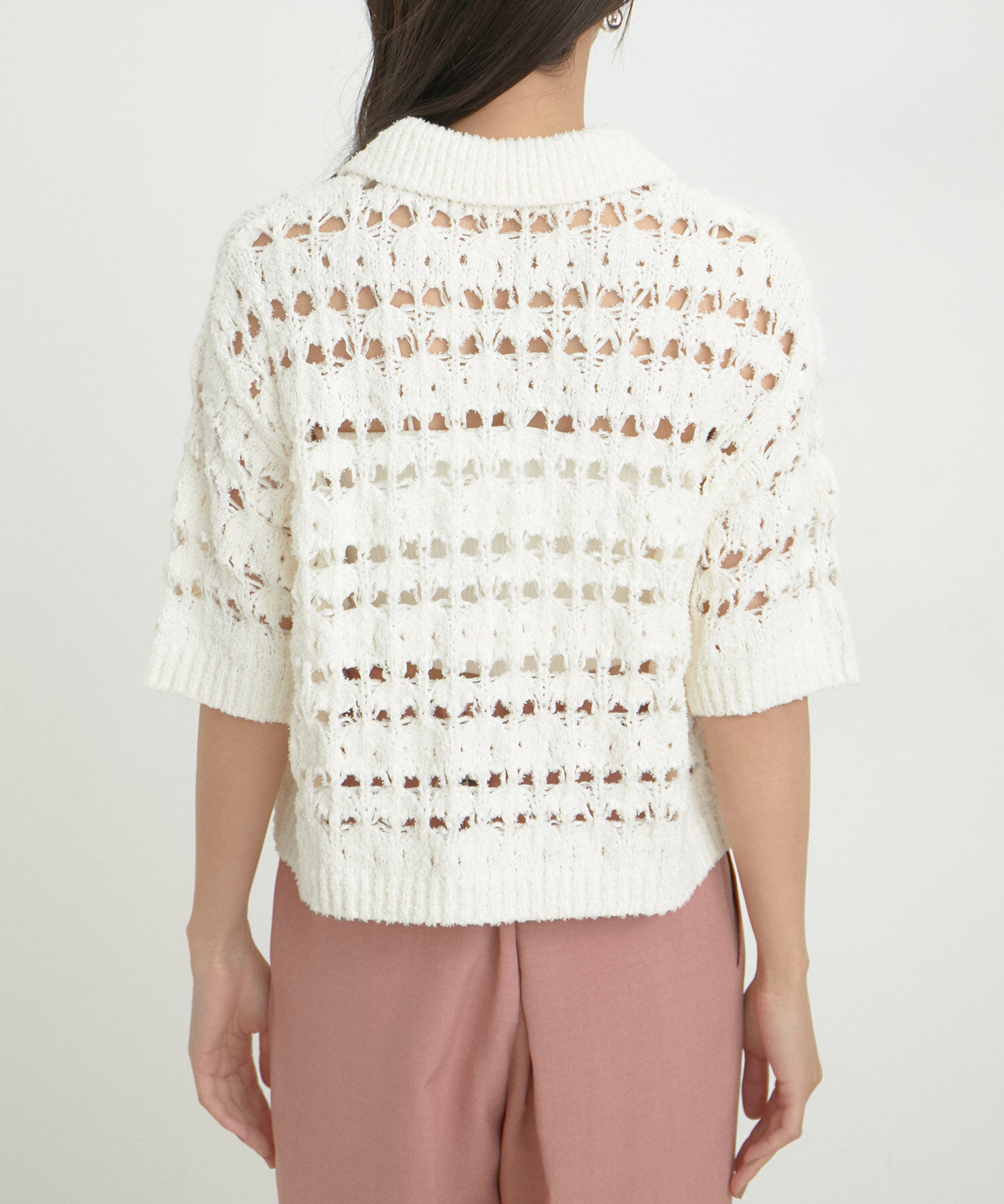 VIS「ファンシーヤーンニットポロ」|その他|