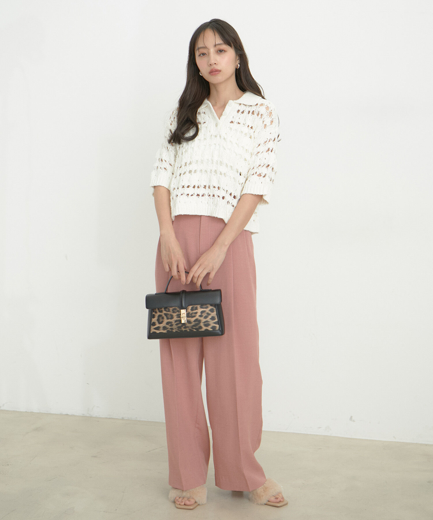 VIS「ファンシーヤーンニットポロ」|その他|