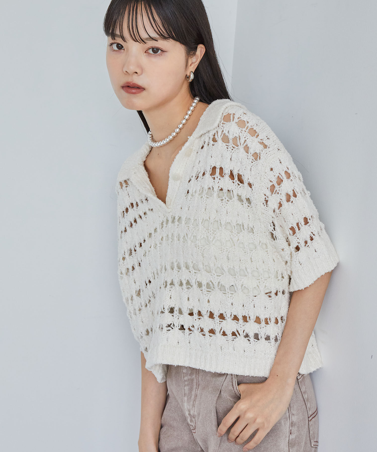 VIS「ファンシーヤーンニットポロ」|その他|キナリ(16)