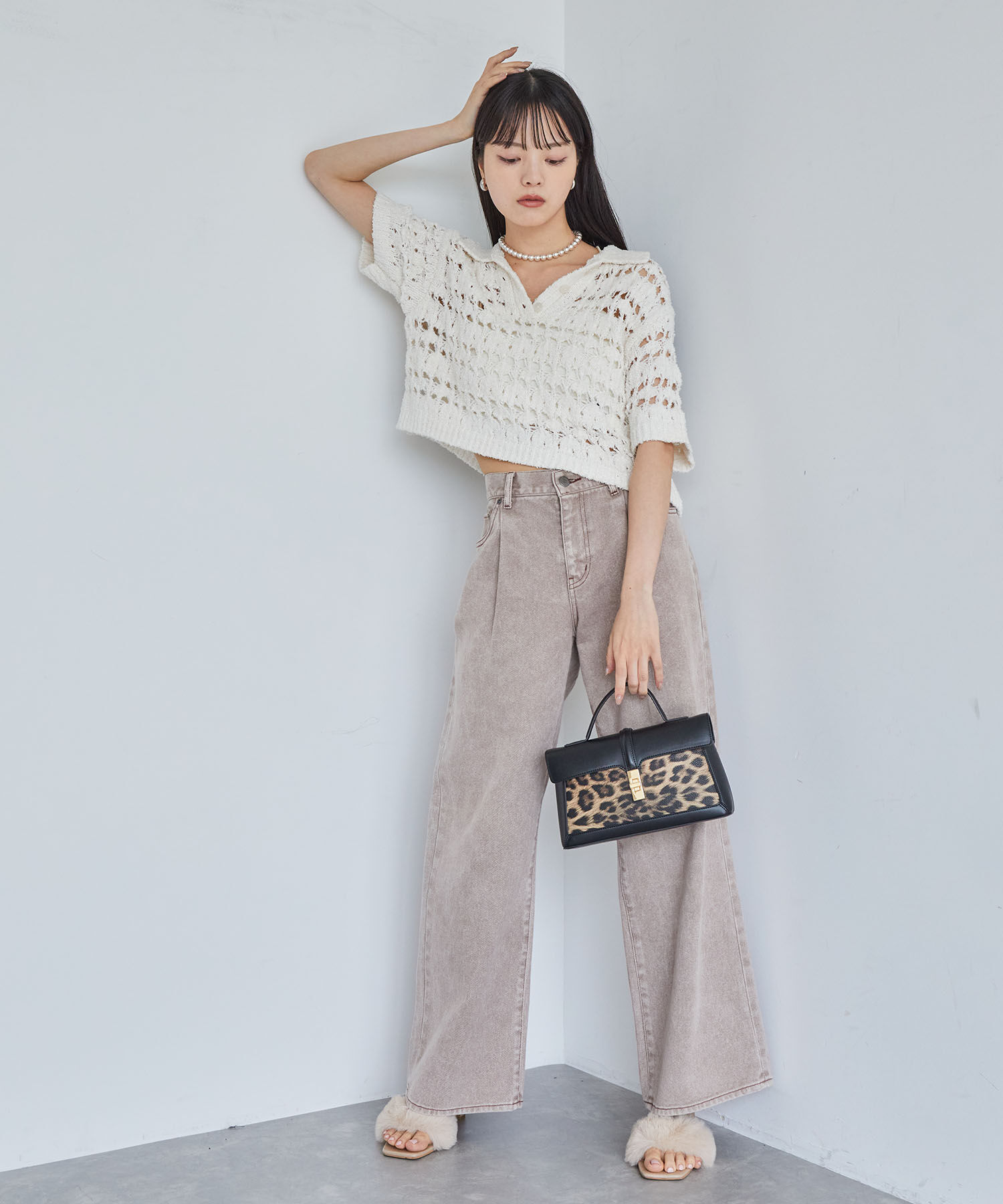 VIS「ファンシーヤーンニットポロ」|その他|