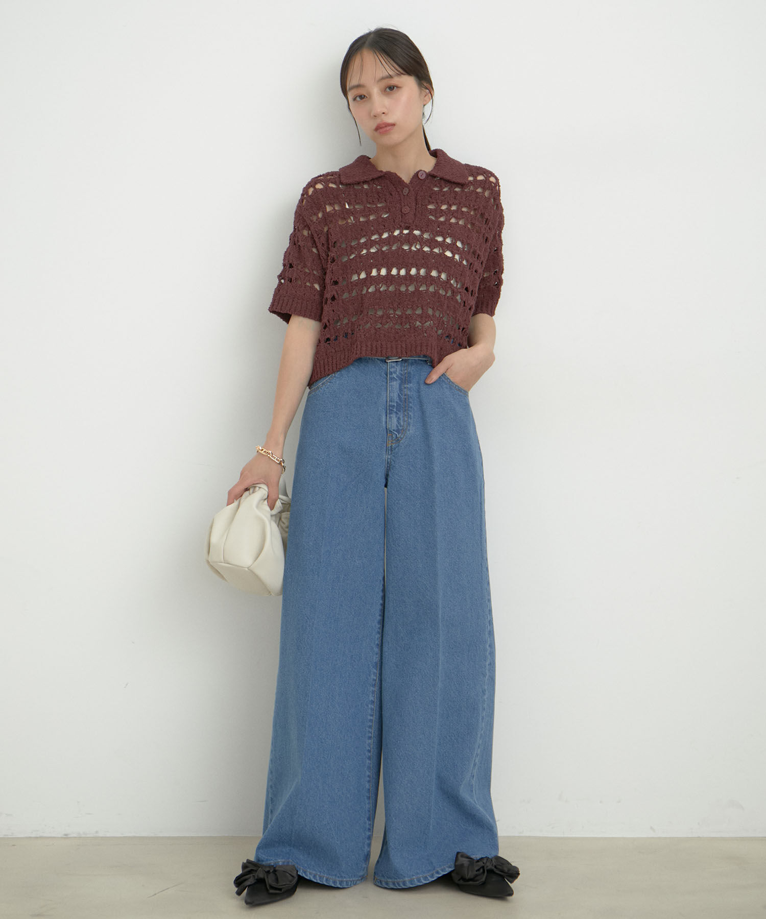 Juze「サテンリボンミュール」|サンダル|