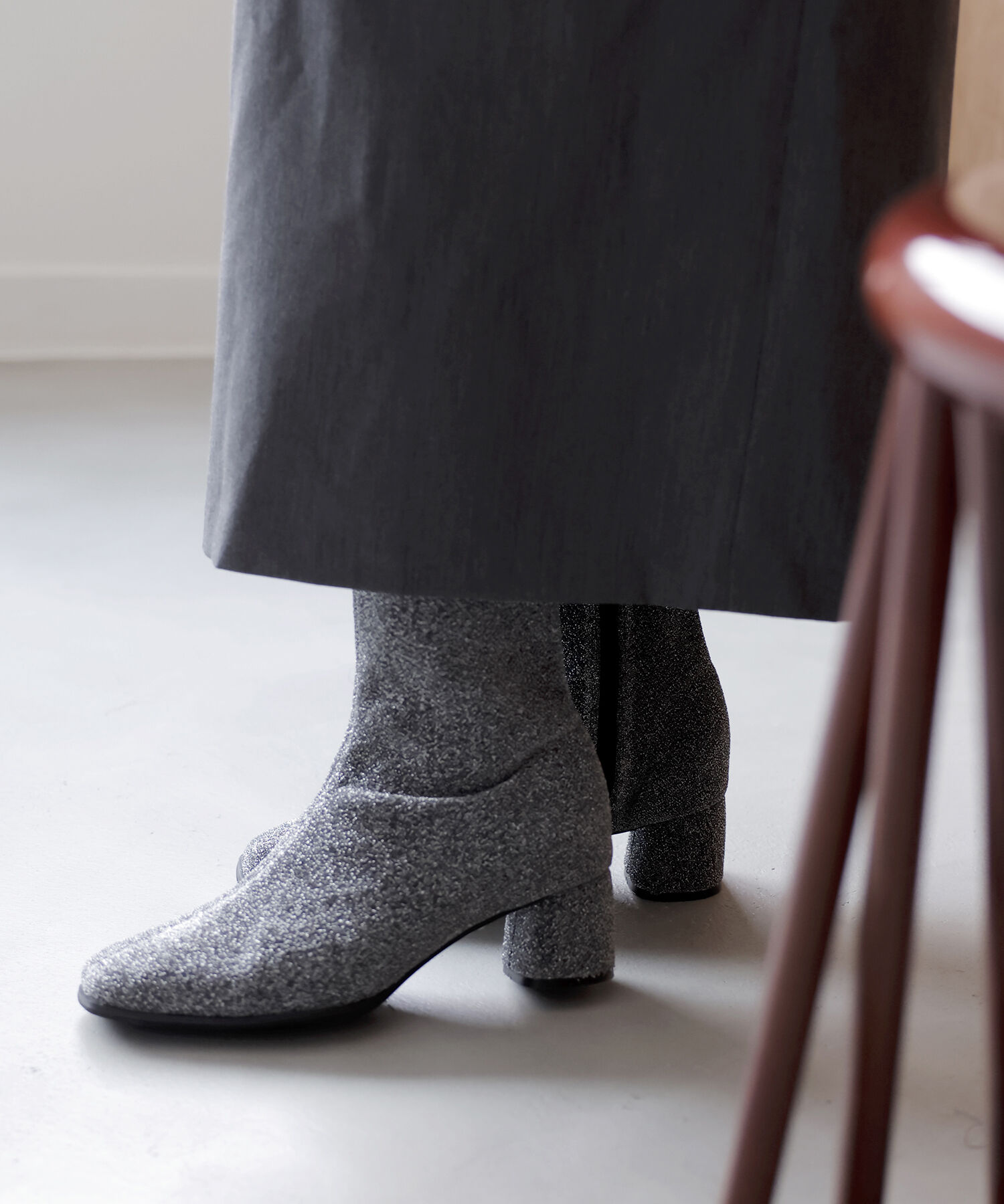Juze「ストレッチヒールショートブーツ」|その他|