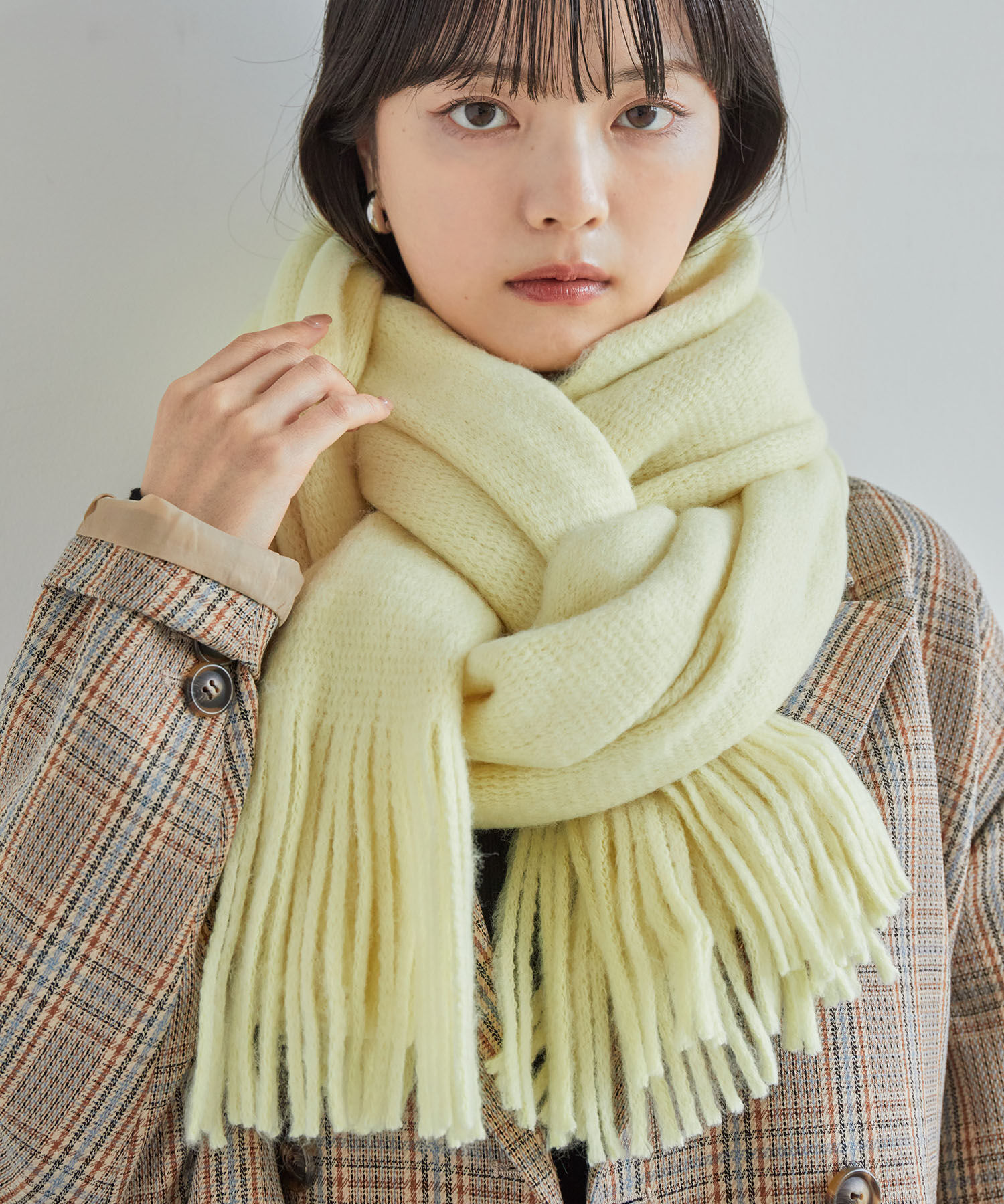 VIS「ミンクタッチもちもちストール」|ストール|