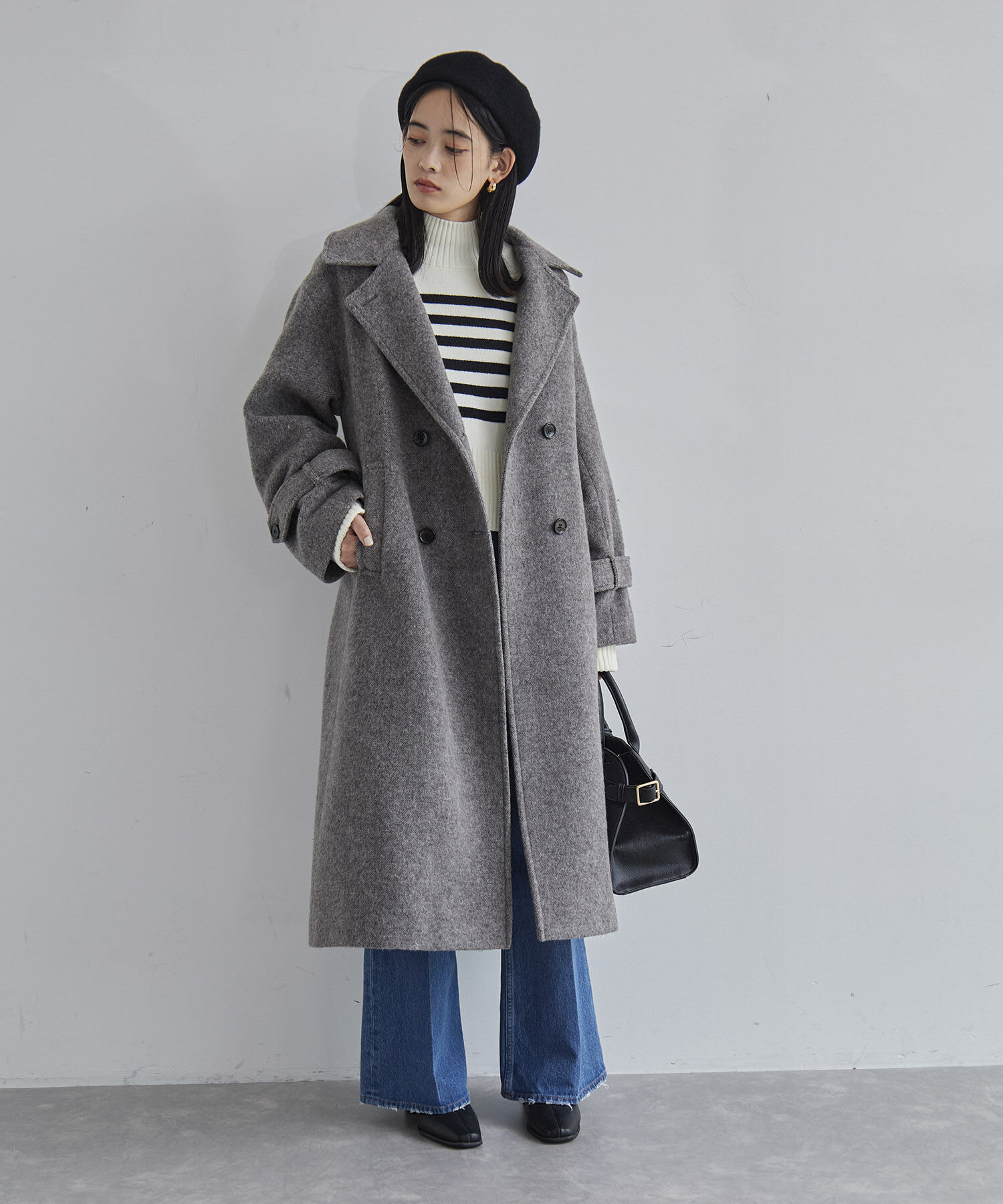 VIS「【アンチピリング/洗える】サイドスリットニットプルオーバー【WEB限定カラー】」|ニット・セーター|