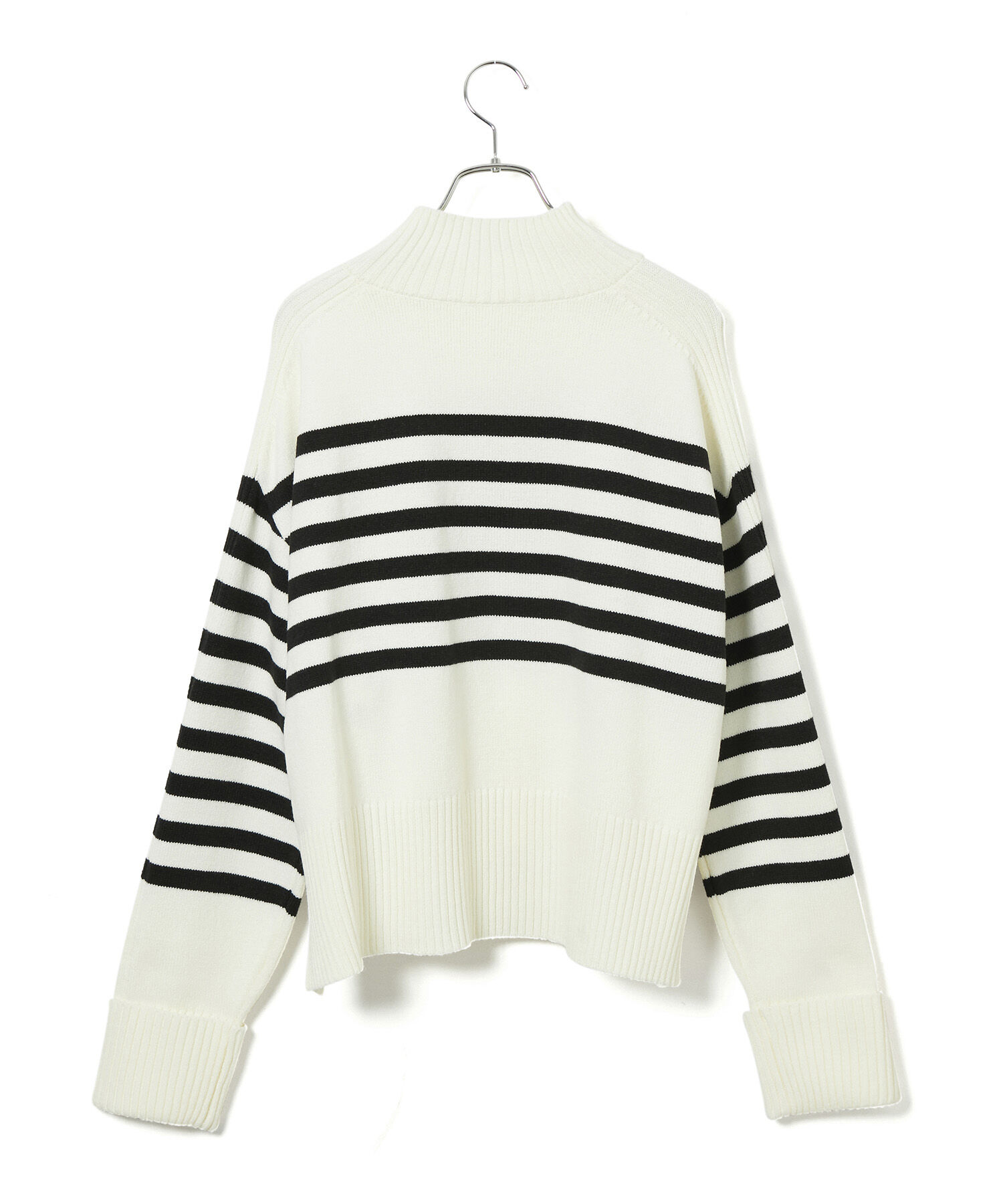 VIS「【アンチピリング/洗える】サイドスリットニットプルオーバー【WEB限定カラー】」|ニット・セーター|