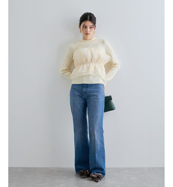 VIS「旬なレイヤードスタイルが叶う！ビスチェドッキングニット/洗える」|ニット・セーター|