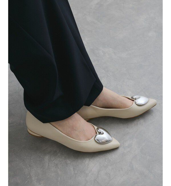 VIS「メタルハートパンプス」|バレエシューズ|