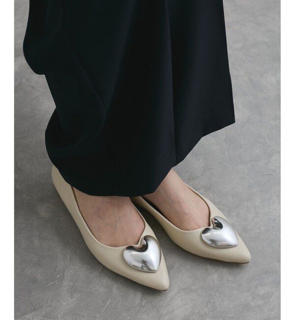 VIS「メタルハートパンプス」|バレエシューズ|