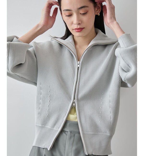 VIS「Wジップハイネックニットカーディガン」|カーディガン|