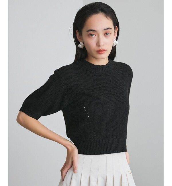 VIS「【洗える】アイレットブークレコンパクトニット」|Tシャツ・カットソー|