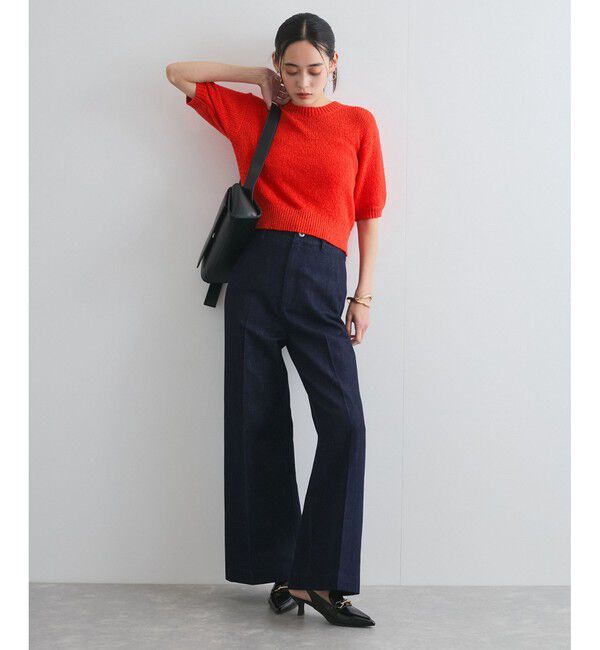 VIS「【洗える】アイレットブークレコンパクトニット」|Tシャツ・カットソー|