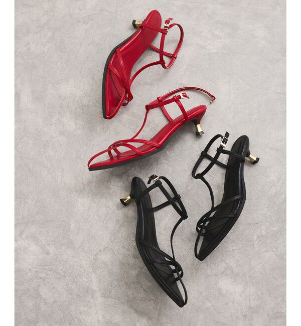 VIS「ナロークロスメタルヒールサンダル」|サンダル|