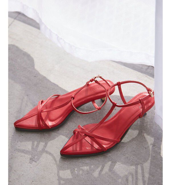 VIS「ナロークロスメタルヒールサンダル」|サンダル|