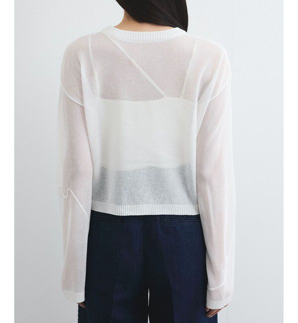 VIS「コード刺繍シアーニット」|ニット・セーター|