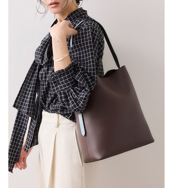 VIS「【新色追加】【A4収納】リバーシブルハンドルワンショルダーバッグ」|トートバッグ|