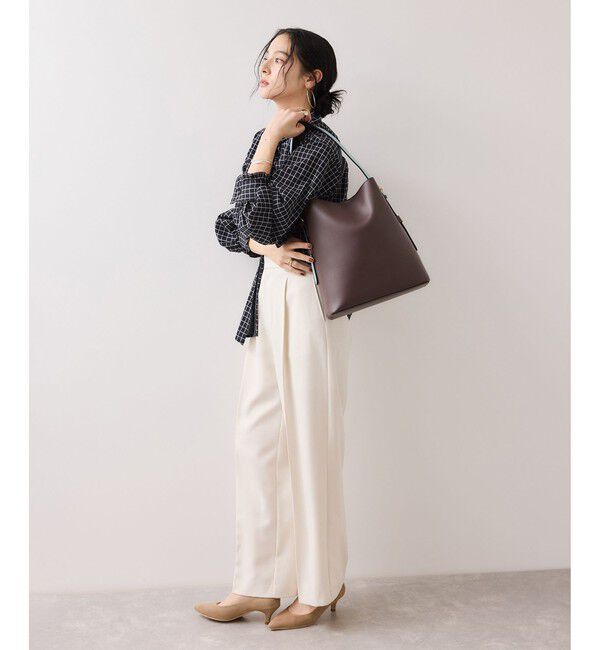 VIS「【新色追加】【A4収納】リバーシブルハンドルワンショルダーバッグ」|トートバッグ|