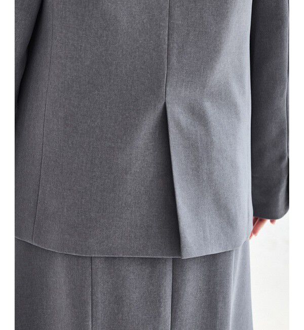 VIS「【美easy】ウーリッシュダブルブレストテーラードジャケット【セットアップ対応/洗える】」|テーラードジャケット|
