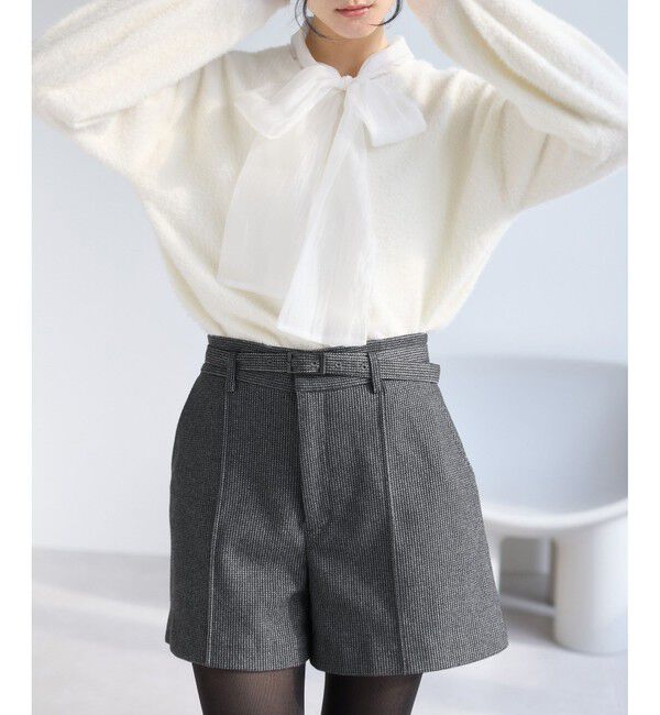 VIS「ジャージメルトンベルト付きショートパンツ」|チノ|