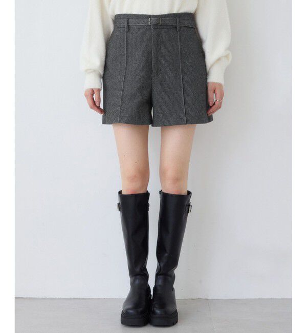 VIS「ジャージメルトンベルト付きショートパンツ」|チノ|