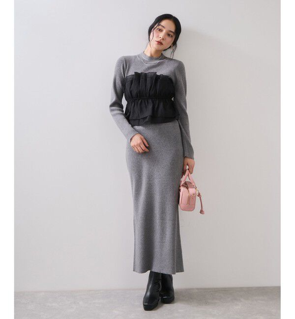 VIS「ビスチェドッキングニットプルオーバー/セットアップ対応」|ニット・セーター|